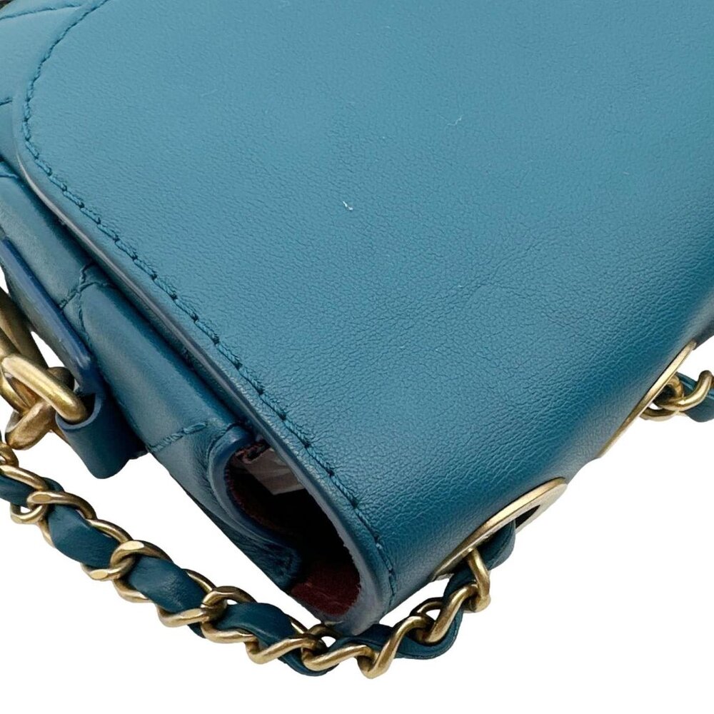Chanel  Multi Pouching Flap With Coin Purse Quilted Calfskin Leather Crossbody B - Picture 7 of 12